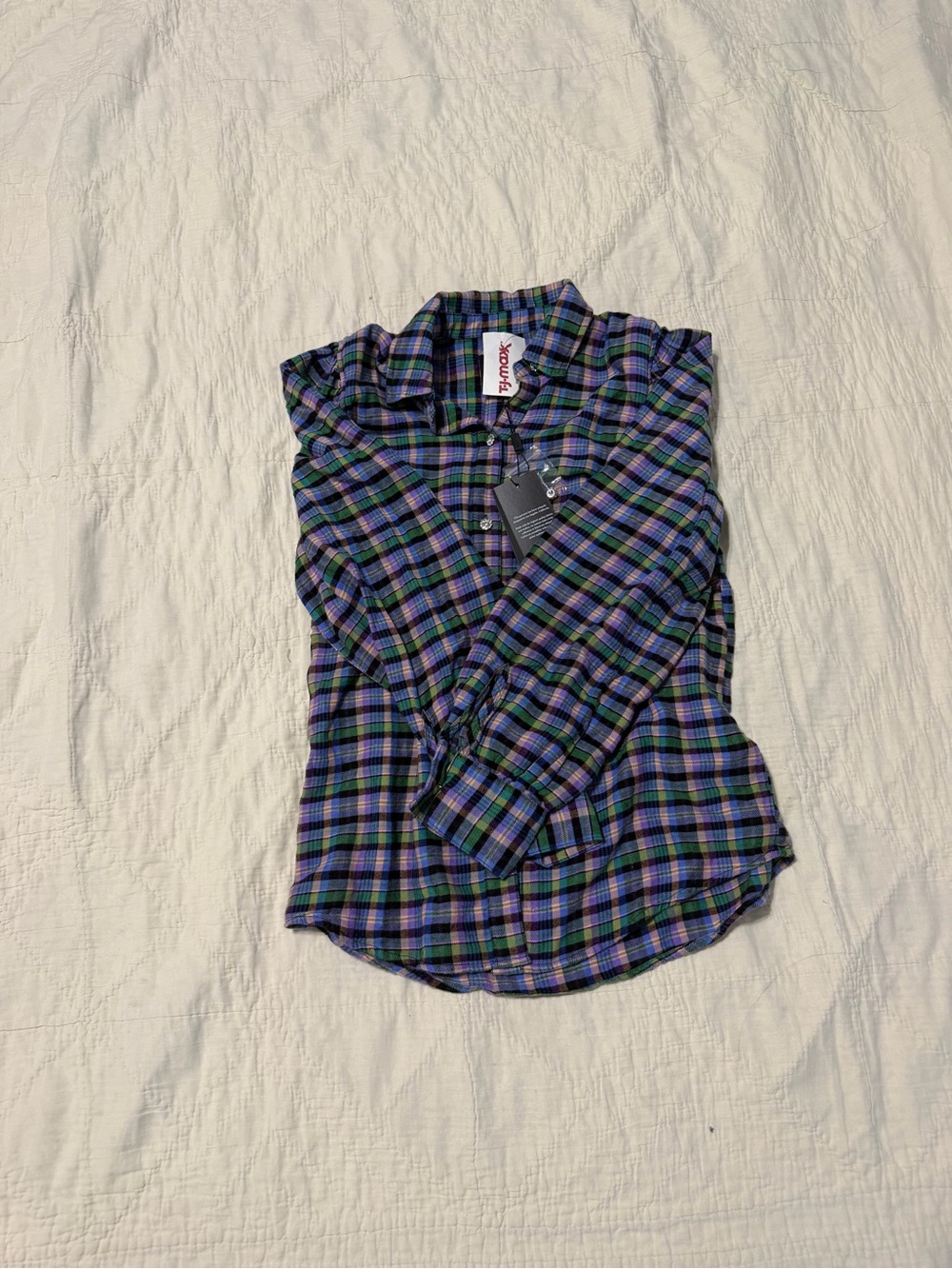 Rails Plaid Button-Up Shirt - Blue & Green